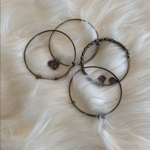 Alex and Ani 4 bracelet set